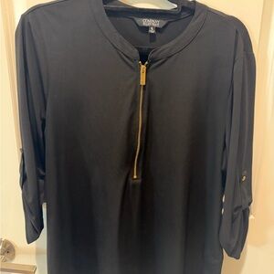 Ellen Tracy Elegant Black Top
